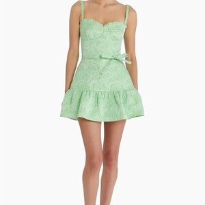Amanda Uprichard Light Green Mini Dress